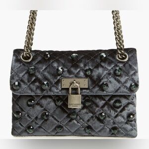 Kurt Geiger Black Quilted Shoulder Bag